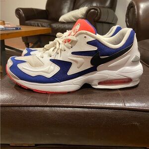 Nike Air Max 2 Light in Blue, White, and Red